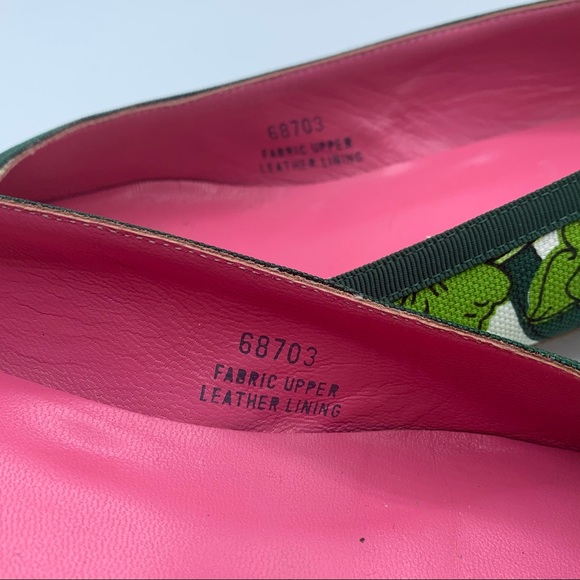 RARE Jcrew green floral Lucy Flats - Picture 7 of 10